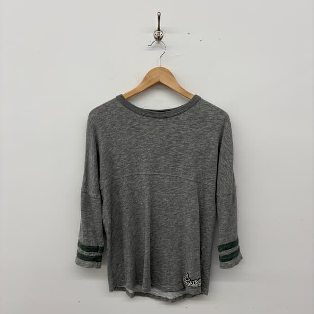빈티지 아비렉스 회색 7부 래글런 티셔츠 여성L