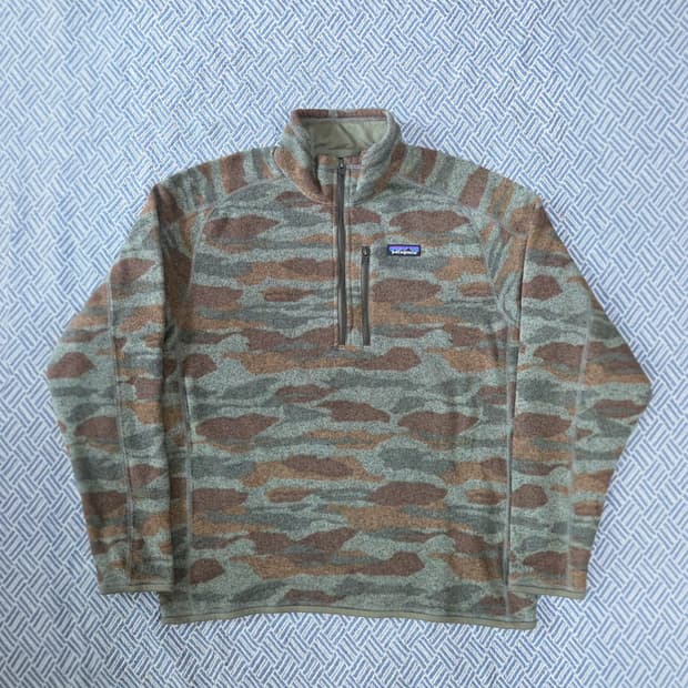 (L)파타고니아 카모 플리스 집업 자켓 신칠라