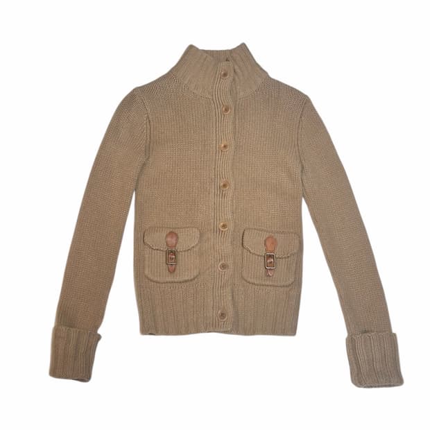 폴로 캐시미어 니트 가디건