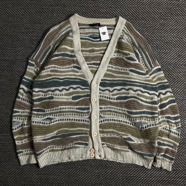 이태리 빈티지 올드스쿨 케이블 가디건o 2952
