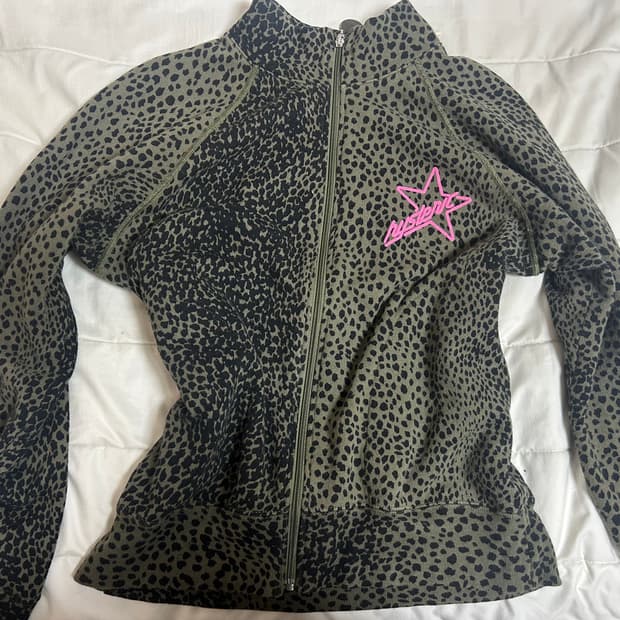 히스테릭글래머 호피 집업 져지