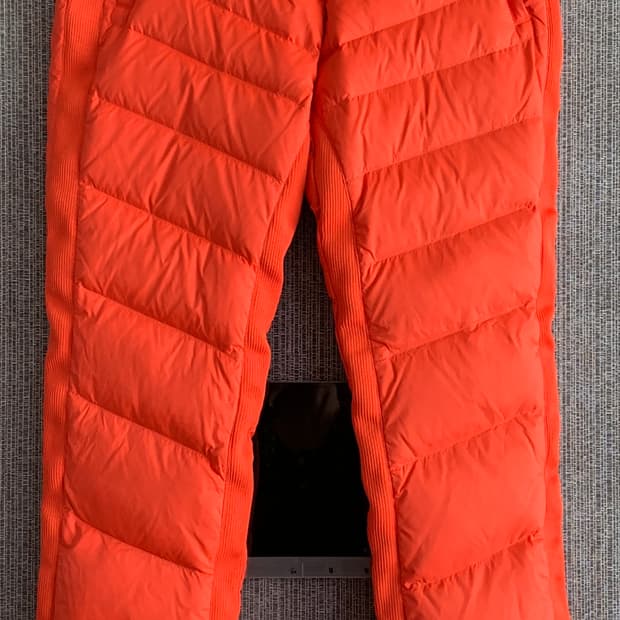 팬텀 FANTOM 비비드 오렌지 패딩 골프 팬츠 스키 바지 여행 28인치