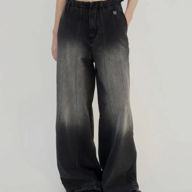 [새상품] 트리밍버드 커브드 포켓 데님 Curved denim