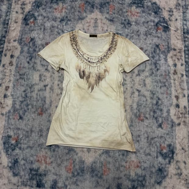 Goa 00s archive feather top  