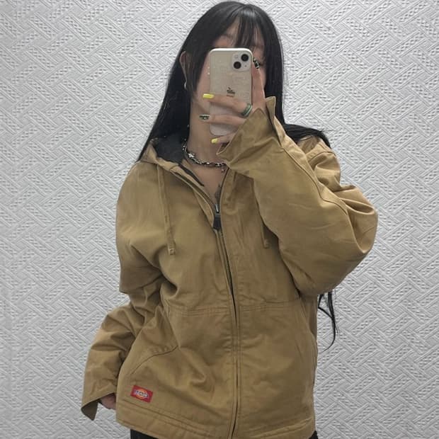 디키즈 덕액티브 빈티지 트러커 워크 후드 자켓 L C07456
