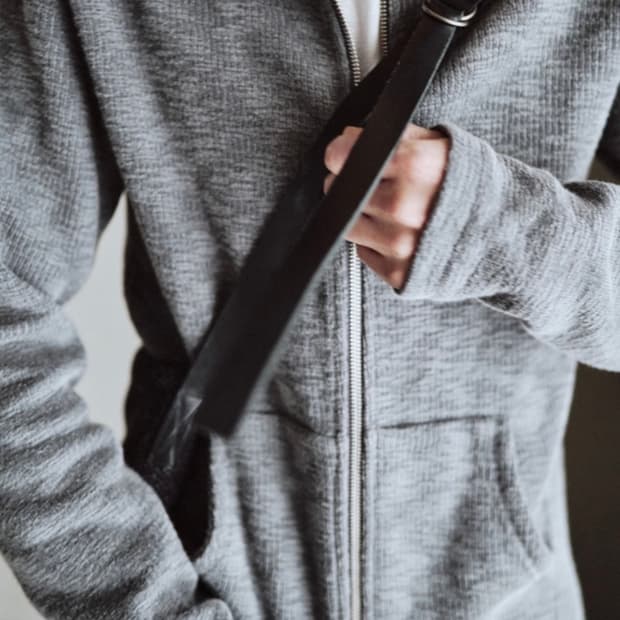 (2) Mono-prive Textured Hoodie Zip Grey