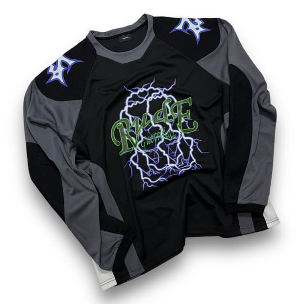 리베레 레이싱 모터 트라이벌 긴팔 져지