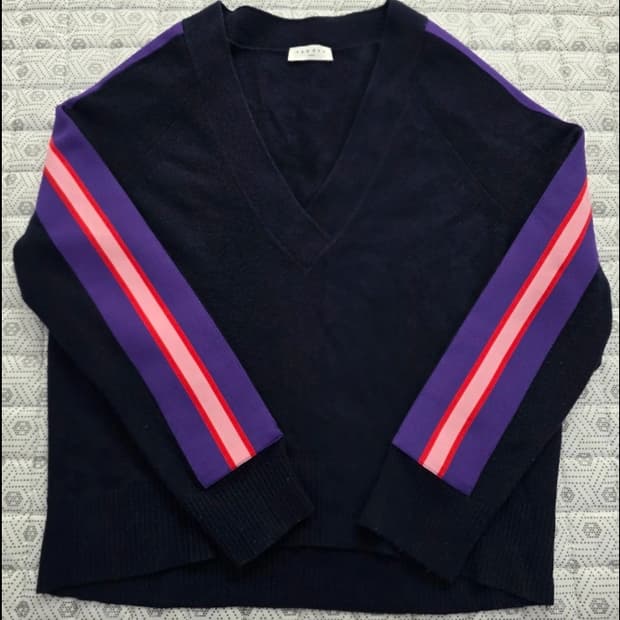 산드로 V넥 니트 울 캐시미어 니트 ~55반