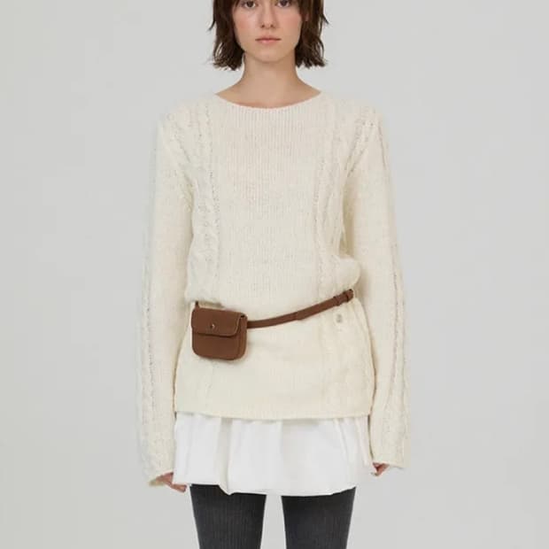 썸웨어버터 Some Cable Long Sleeve Knit 니트