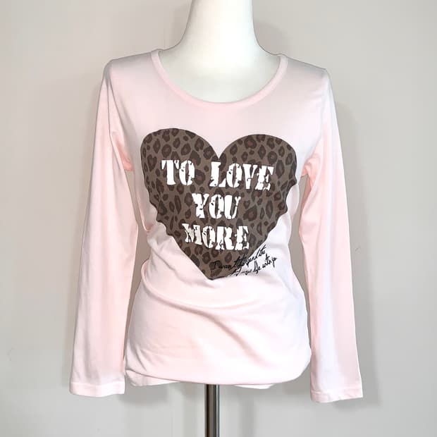 일본빈티지 콜자 갸루 롱슬리브 레오파드