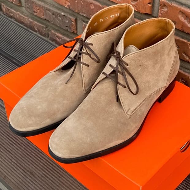 moreschi 🇮🇹 스웨이드 남성 데저트 미드 부츠 265