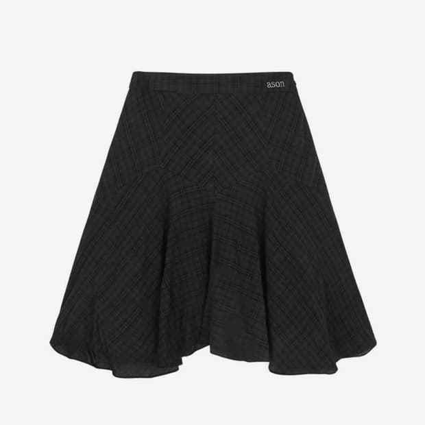 LONDON CHECK MIDI SKIRT 