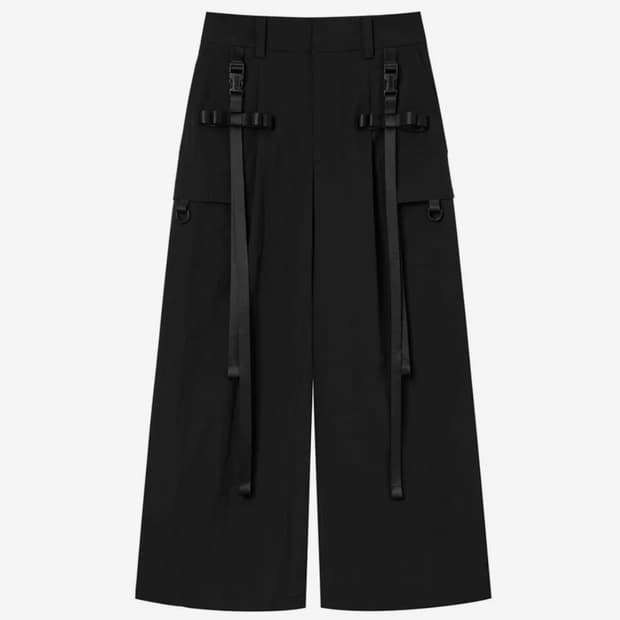 Pakua 파쿠아 버클 카고 팬츠 블랙