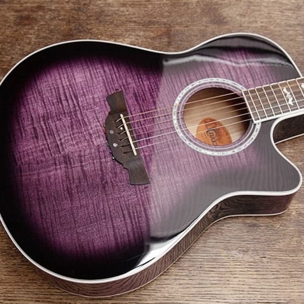 크래프터 노블 보라색 기타 Crafter Noble tps  + 거치대 