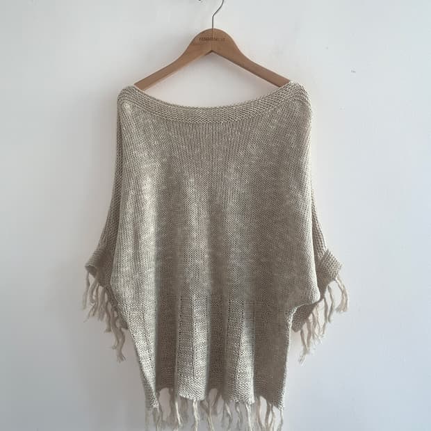 Cape loose knit