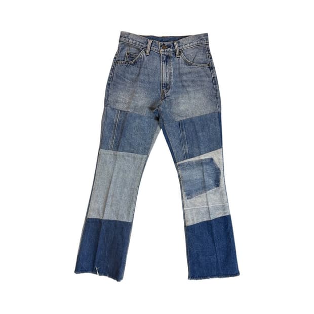 W-S) 리바이스 517 오렌지탭 리워크 패치워크 데님팬츠 BD-003