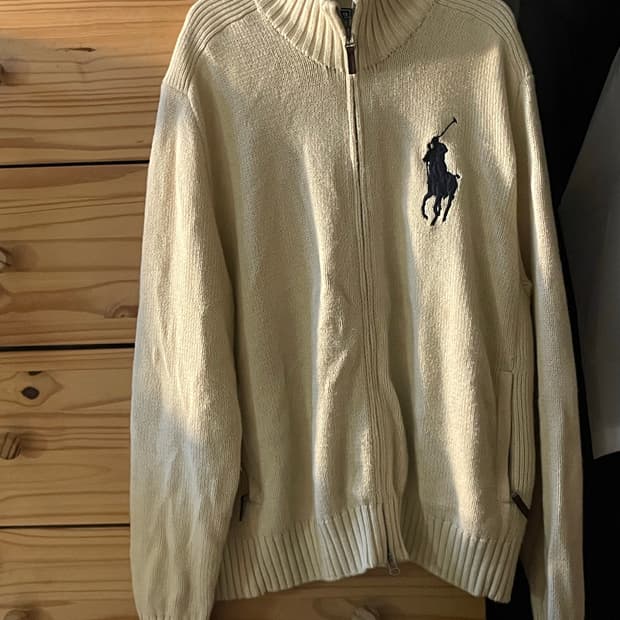폴로 빅포니 니트집업