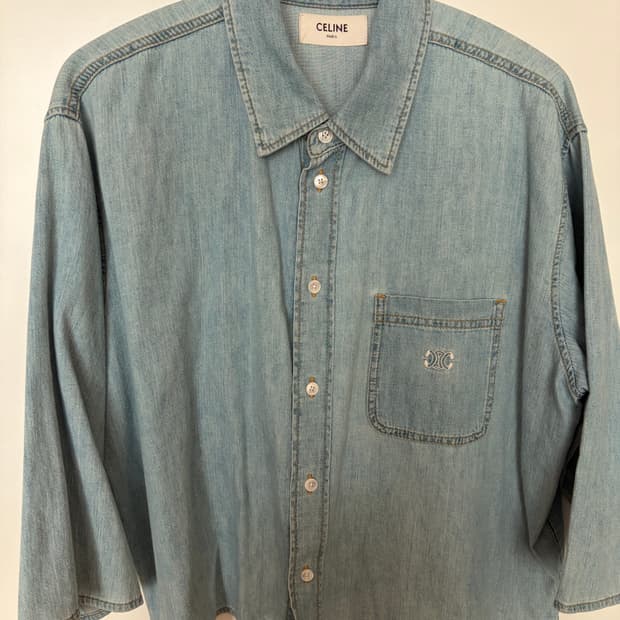 셀린느 데님셔츠