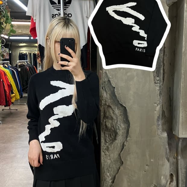 겐조 니트 블랙 XS  #csz1802