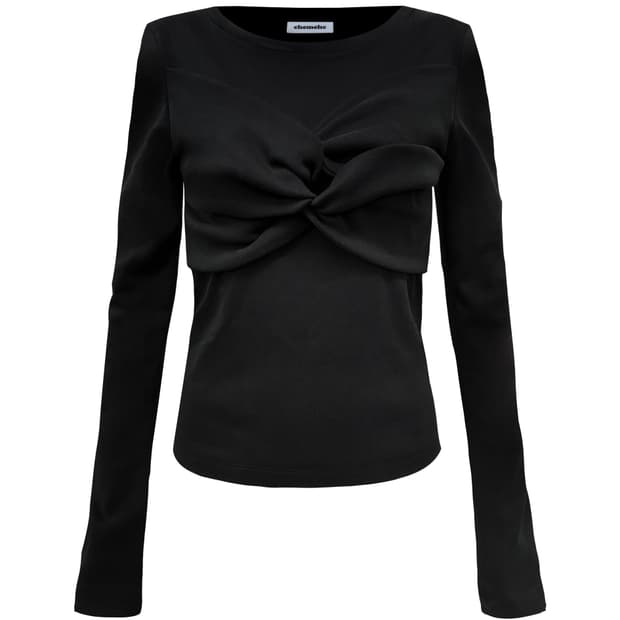체메씨 KNOT LONG SLEEVE TEE (BLACK)