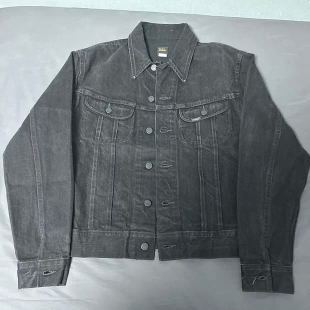 RRL LOT 271 블랙 흑청 데님 자켓 M