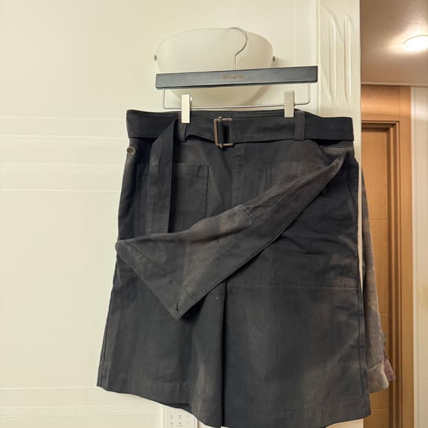 지용킴 25SS 더블 프론트 쇼츠 블랙