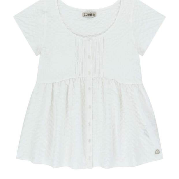 코이세이오 핀턱 블라우스 화이트 PINTUCK BLOUSE WHITE
