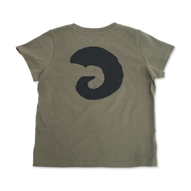 탄산마그네슘 혼 아플리케 티셔츠 (카키)