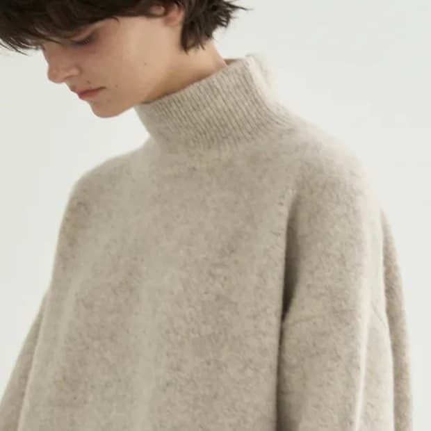 muuni High neck knit 무어니 하이넥 니트 그레이 F