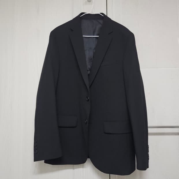무탠다드 라이트웨이트 베이식 블레이저 블랙 M 자켓 정장