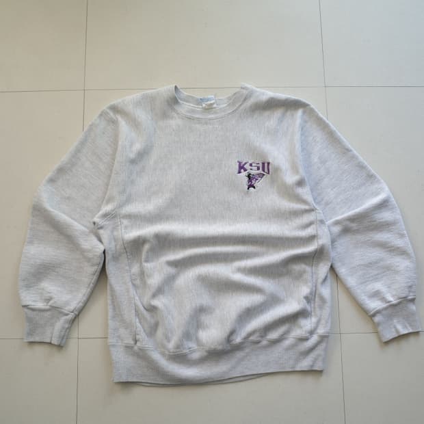 90s MADE IN USA KSU 자수 빈티지 맨투맨 Crable