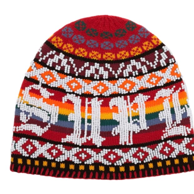 슈프림 비디드 비니 레드 