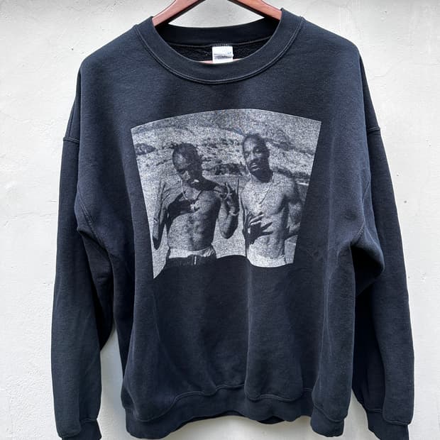 00s 2pac snoop portrait sweatshirt