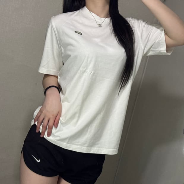 라코스테 반팔티 화이트