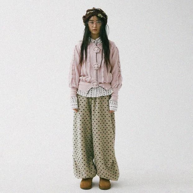 호쿠스포쿠스 벌룬 팬츠 베이지 Fleece Balloon Pants