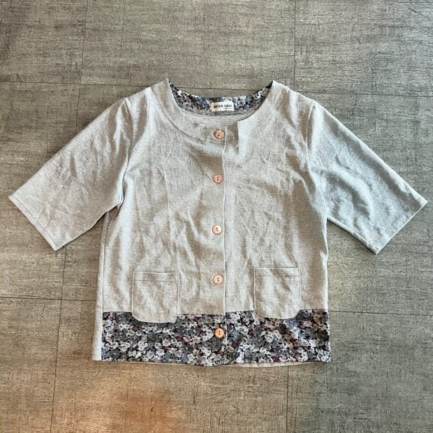 일본빈티지 Modecan 하구미모리걸 달천깔페어리 레이어드가디건