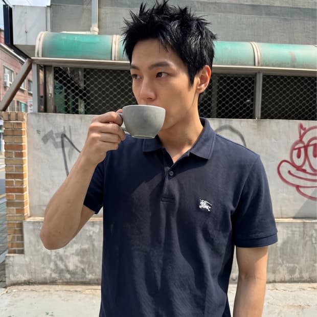 M/ 버버리 미니로고 클래식 PK반팔