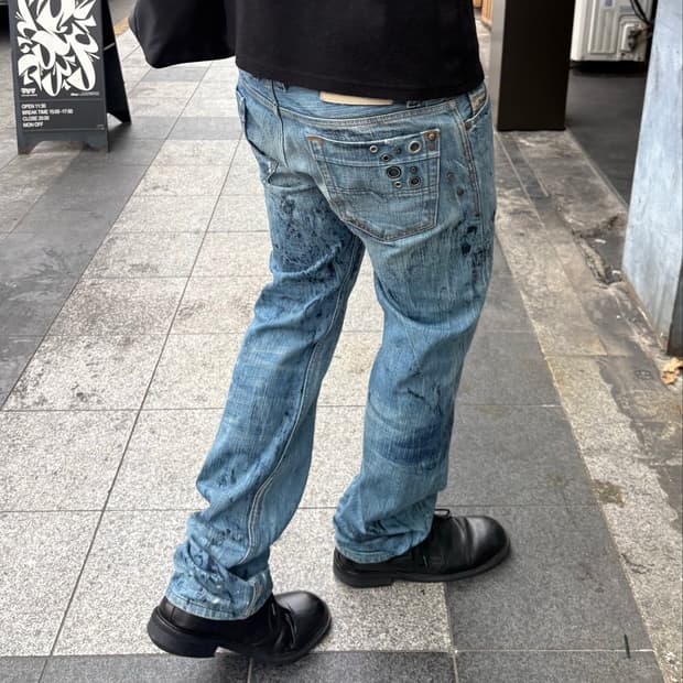 디젤 아일렛 페인티드 팬츠