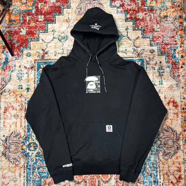 [L] 베이프 애이프 프린팅 후드티