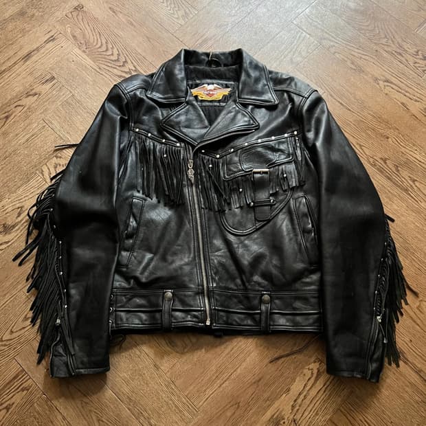 [L]90's 할리데이비슨 로드킹 프린지 라이더 자켓