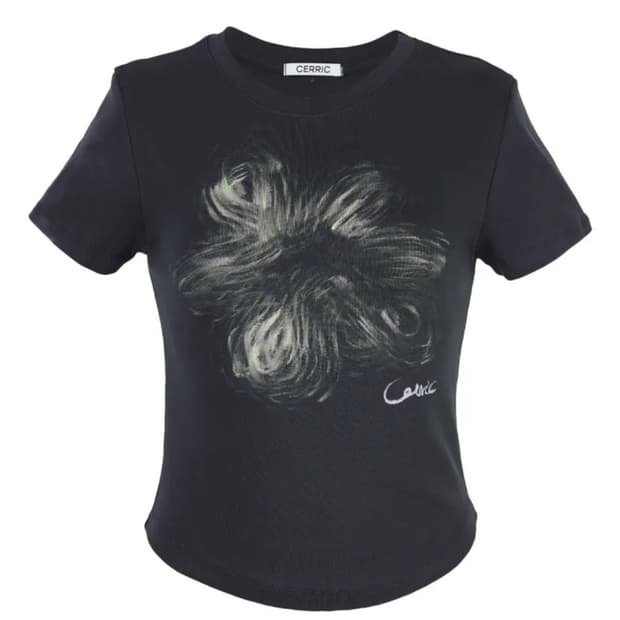 세릭 FLOWER BRUSH HALF TOP 차콜
