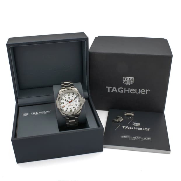 태그호이어 아쿠아레이서(WAY2013) 오토매틱 43mm 스틸