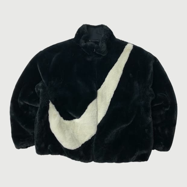 [XXL/정품] 나이키 인조 퍼 집업자켓