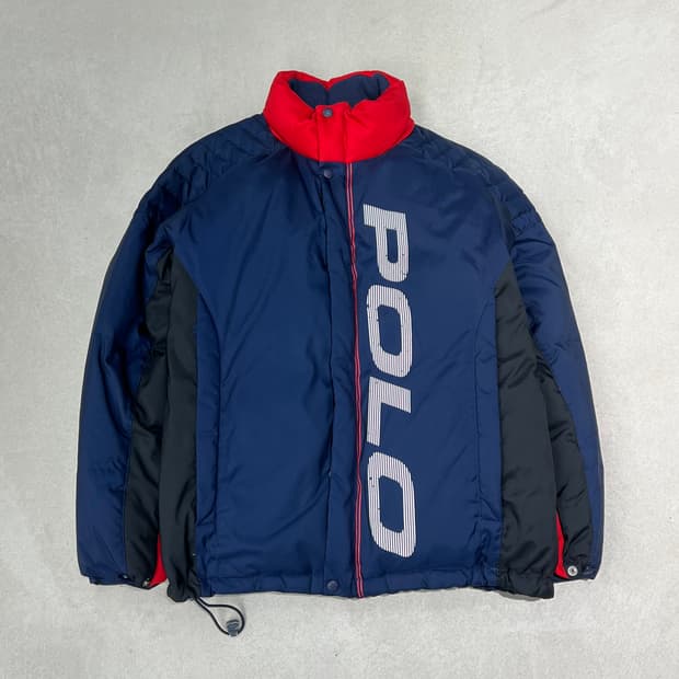 폴로 레터링 프린트 덕다운패딩 s09270