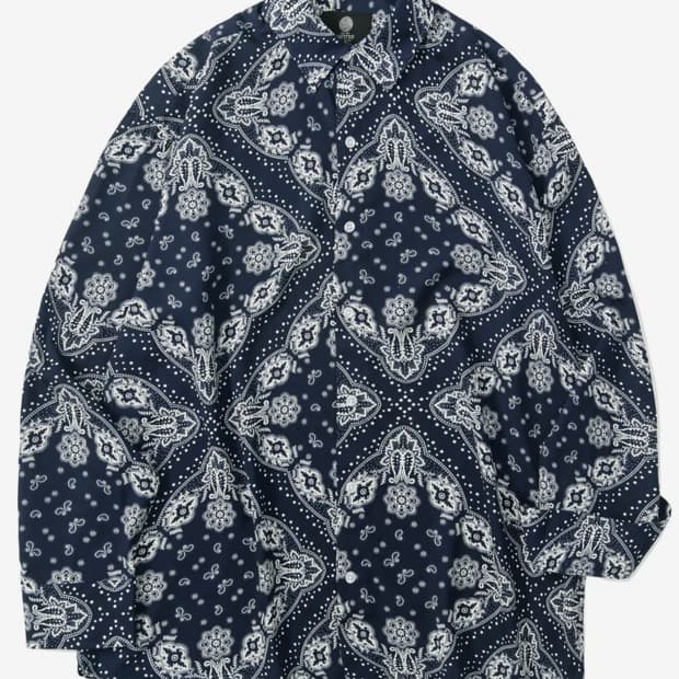 니티드 반다나 페이즐리 긴팔티셔츠 100 ~ 105