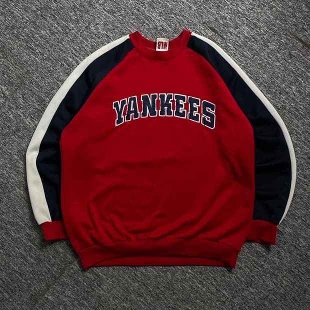 00s MLB 뉴욕 양키스 올드스쿨 트레이닝 탑o 2056