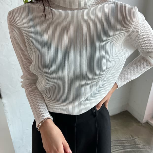 플리츠 플리즈 탑