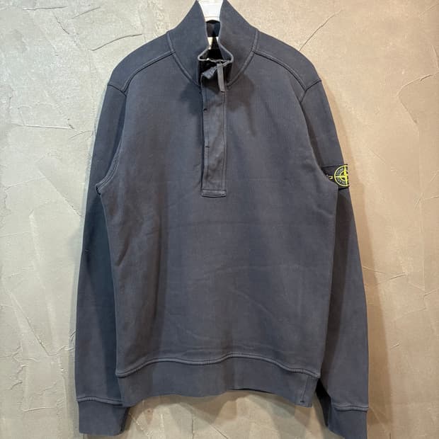 [M] STONE ISLAND 스톤아일랜드 반집업 스웻 셔츠