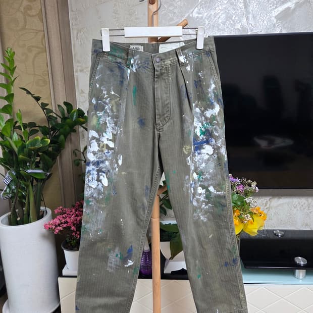 카키스 khakis painted work pant 페인트 워크팬츠 S