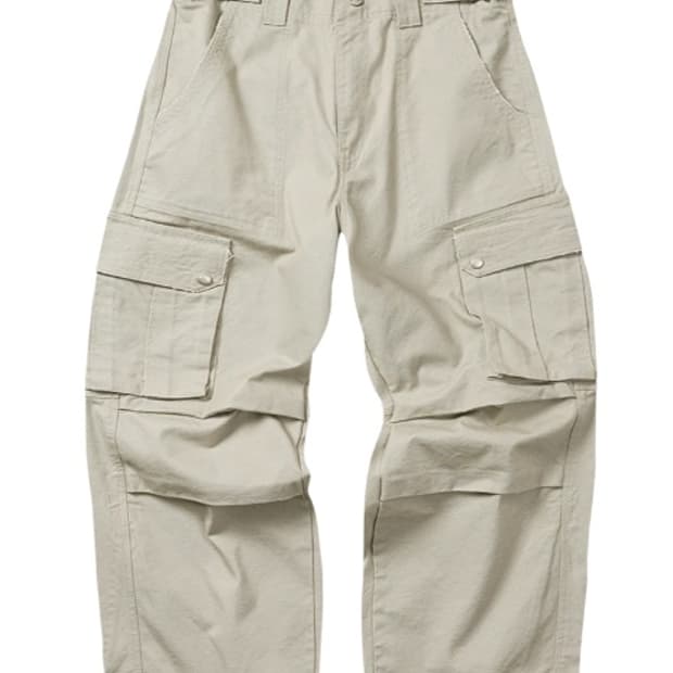 플레이버리즘 빈티지 퍼티그 카고팬츠 베이지